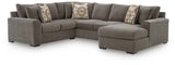 Larson Levee Espresso 3-Piece Sectional by Ashley at Eve Furniture