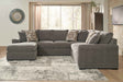 Larson Levee Espresso 3-Piece Sectional by Ashley at Eve Furniture