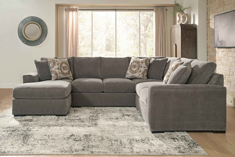 Larson Levee Espresso 3-Piece Sectional by Ashley at Eve Furniture