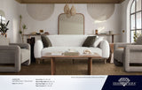 Larson Light Barley Fabric Sofa by Diamond Sofa at Eve Furniture