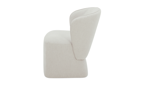Larson Rolling Dining Chair Heather Grey by Moe's Home at Eve Furniture
