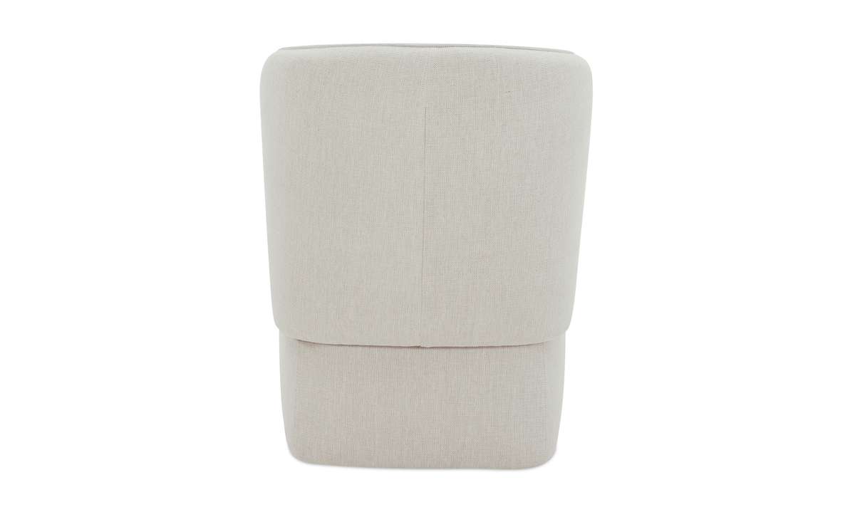 Larson Rolling Dining Chair Heather Grey by Moe's Home at Eve Furniture