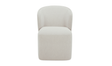 Larson Rolling Dining Chair Heather Grey by Moe's Home at Eve Furniture