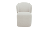 Larson Rolling Dining Chair Heather Grey by Moe's Home at Eve Furniture