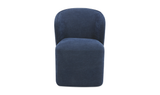 Larson Rolling Dining Chair Navy Blue by Moe's Home at Eve Furniture