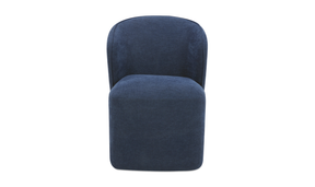 Larson Rolling Dining Chair Navy Blue by Moe's Home at Eve Furniture