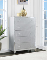 Larue 5-drawer Chest Silver