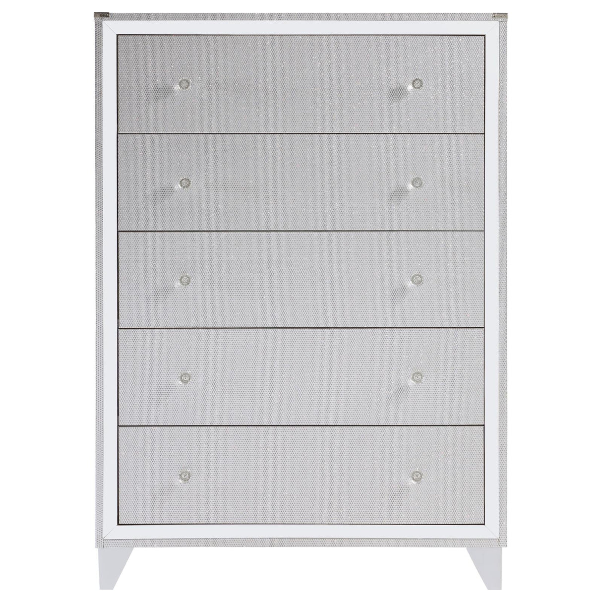 Larue 5-drawer Chest Silver