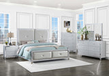 Larue Silver 5-Piece Tufted Queen Bedroom Set