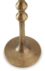 Larwick Antique Brass Finish Candle Holder