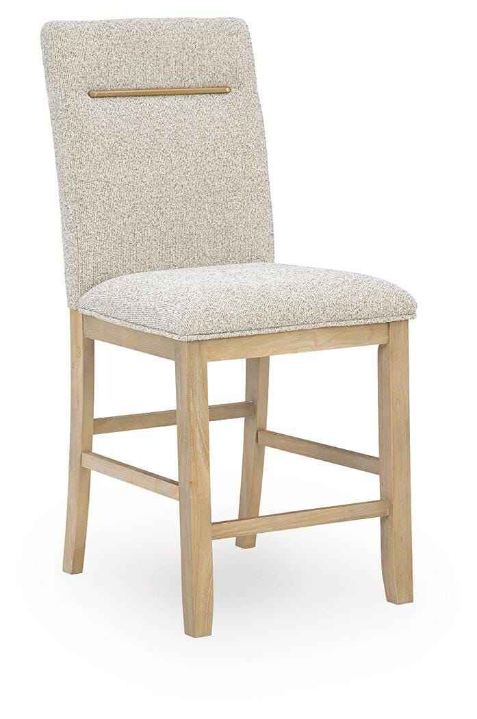 Lasinger Light Brown Counter Height Chair, Set of 2