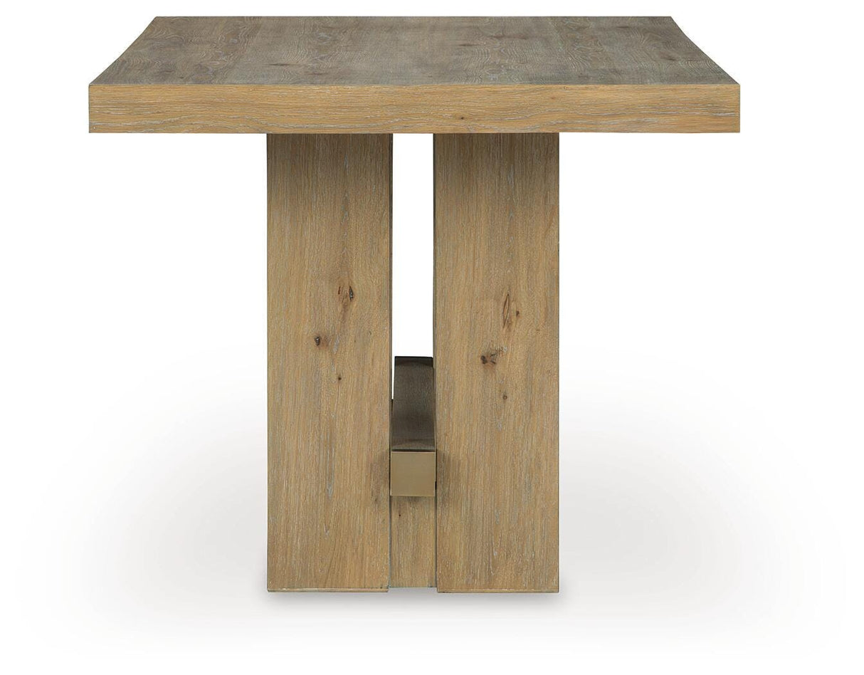Lasinger Light Brown Counter Height Set by Ashley at Eve Furniture