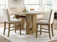 Lasinger Light Brown Counter Height Set