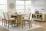 Lasinger Light Brown Counter Height Set by Ashley at Eve Furniture