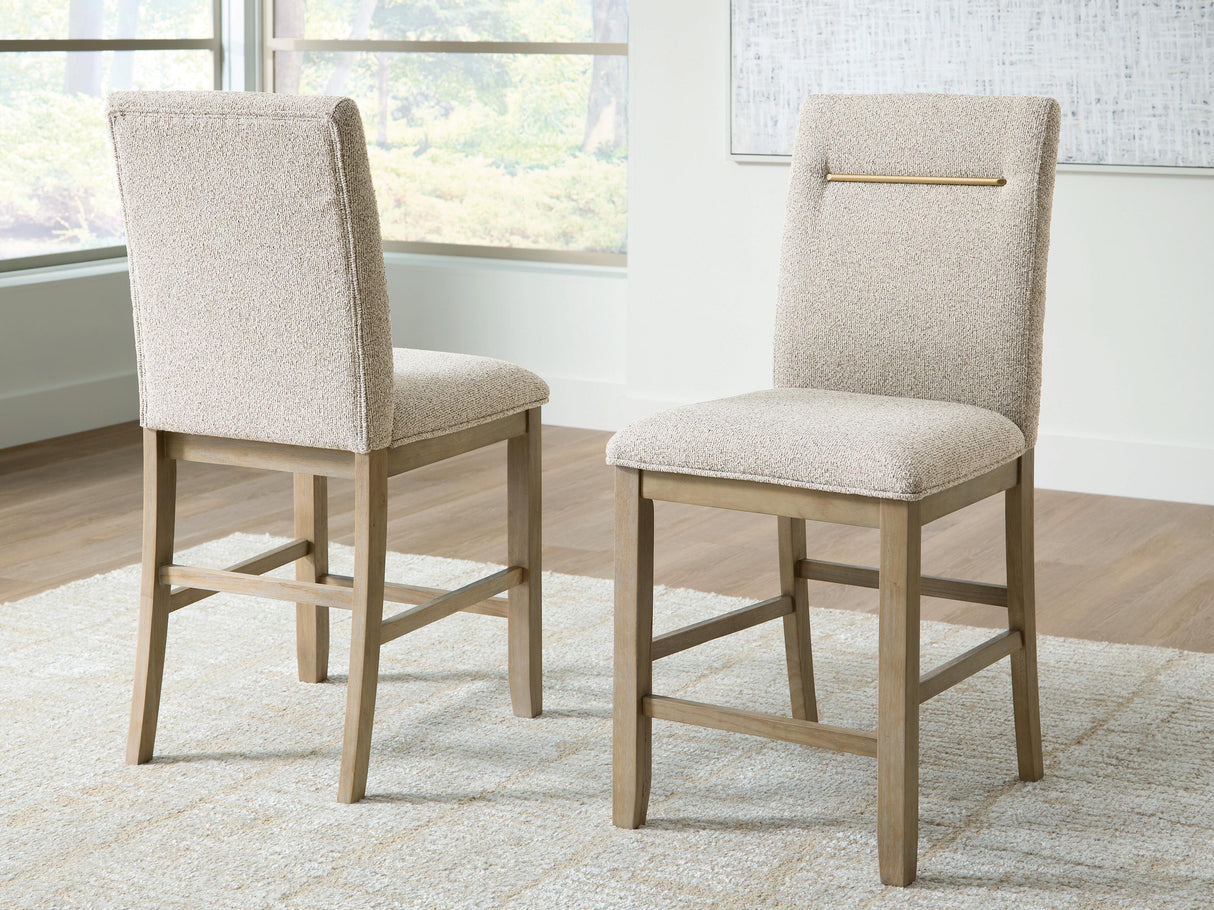 Lasinger Light Brown Counter Height Set by Ashley at Eve Furniture