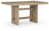 Lasinger Light Brown Counter Height Set by Ashley at Eve Furniture