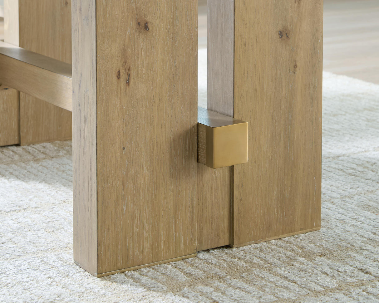 Lasinger Light Brown Counter Height Set by Ashley at Eve Furniture