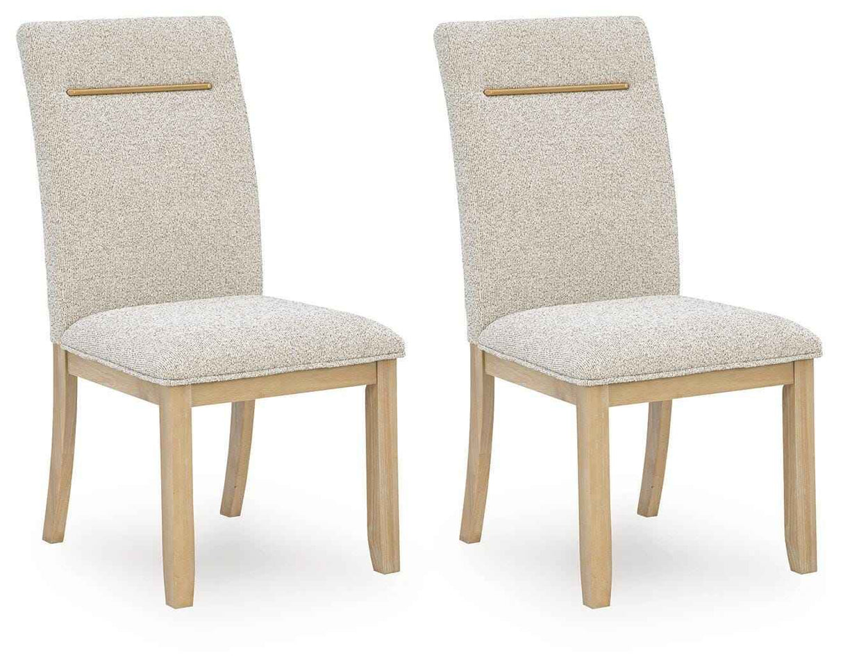Lasinger Light Brown Dining Chair, Set of 2