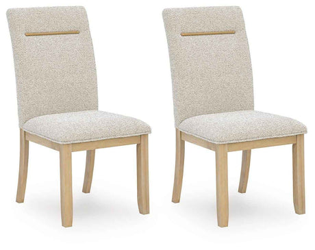 Lasinger Light Brown Dining Chair, Set of 2 by Ashley at Eve Furniture