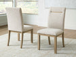 Lasinger Light Brown Dining Chair, Set of 2