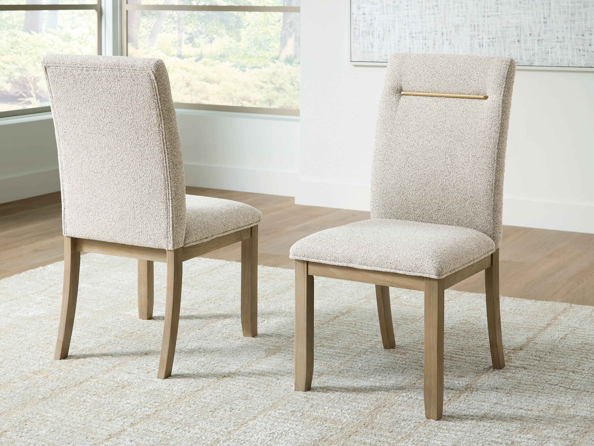 Lasinger Light Brown Dining Chair, Set of 2