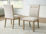 Lasinger Light Brown Dining Chair, Set of 2
