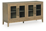 Lasinger Light Brown Dining Server by Ashley at Eve Furniture