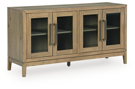 Lasinger Light Brown Dining Server by Ashley at Eve Furniture
