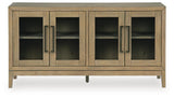 Lasinger Light Brown Dining Server by Ashley at Eve Furniture