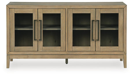 Lasinger Light Brown Dining Server by Ashley at Eve Furniture