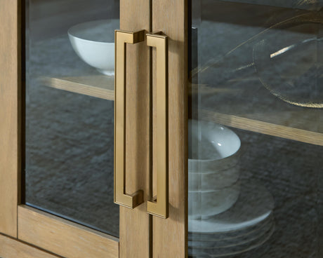 Lasinger Light Brown Dining Server by Ashley at Eve Furniture