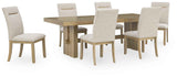 Lasinger Light Brown Extendable Dining Room Set