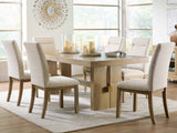 Lasinger Light Brown Extendable Dining Room Set