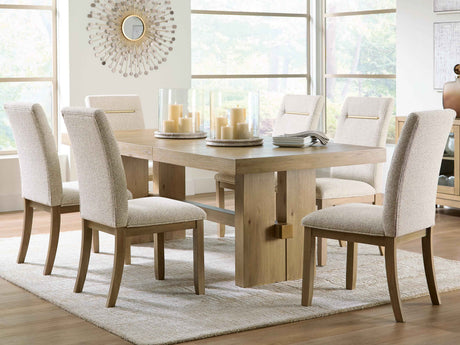 Lasinger Light Brown Extendable Dining Room Set by Ashley at Eve Furniture