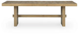 Lasinger Light Brown Extendable Dining Table