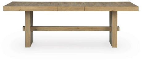 Lasinger Light Brown Extendable Dining Table by Ashley at Eve Furniture
