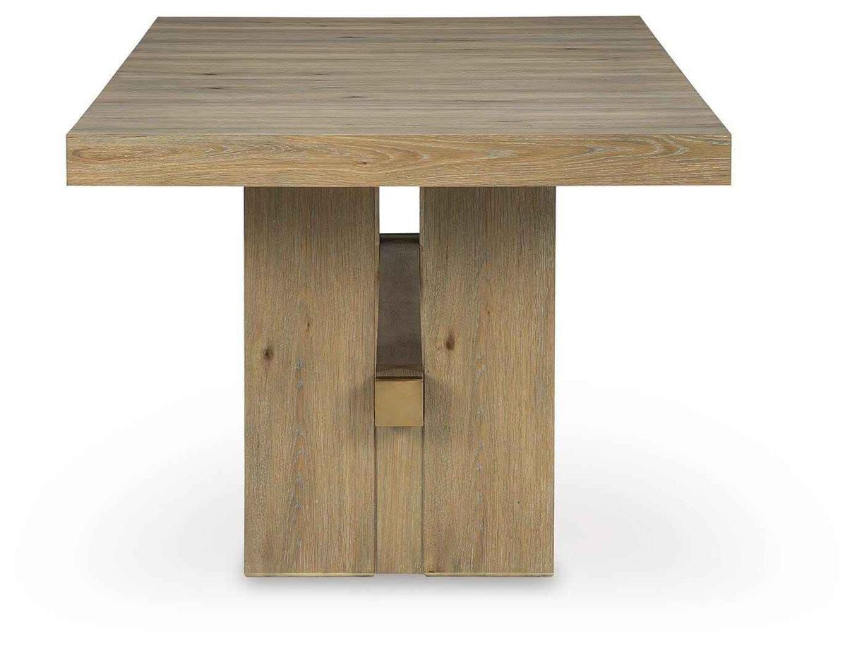 Lasinger Light Brown Extendable Dining Table