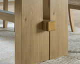Lasinger Light Brown Extendable Dining Table by Ashley at Eve Furniture