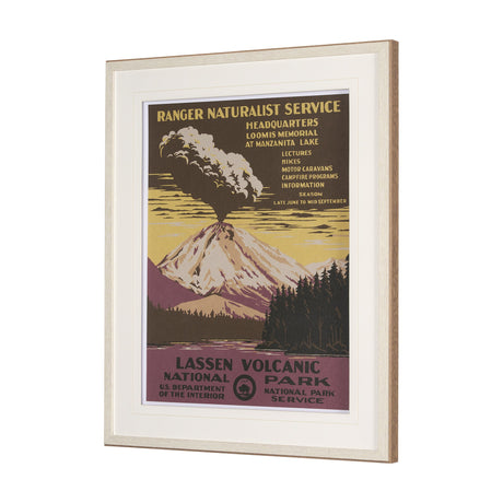 Lassen Volcanic National Park by The Vinatage Collection a Framed Art Print Matted under Glass by Mercana at Eve Furniture
