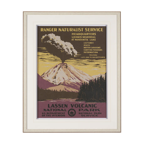 Lassen Volcanic National Park by The Vinatage Collection a Framed Art Print Matted under Glass by Mercana at Eve Furniture