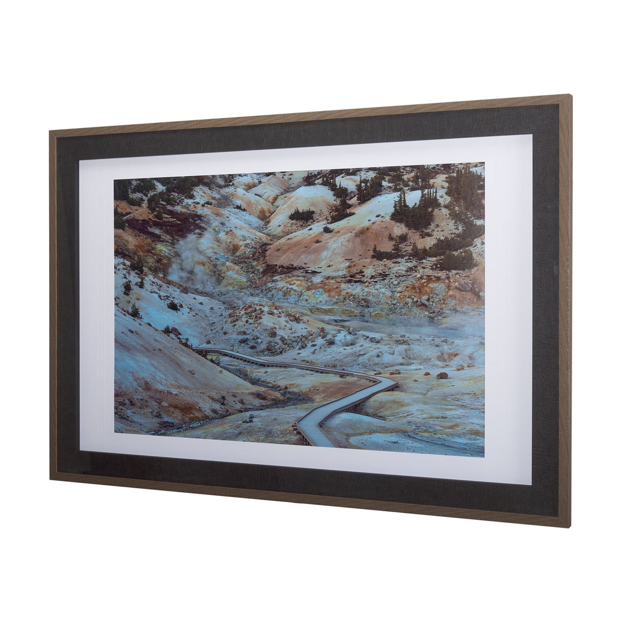 LassenVP by Chad Mackay a Framed Art Print Matted under Glass by Mercana at Eve Furniture