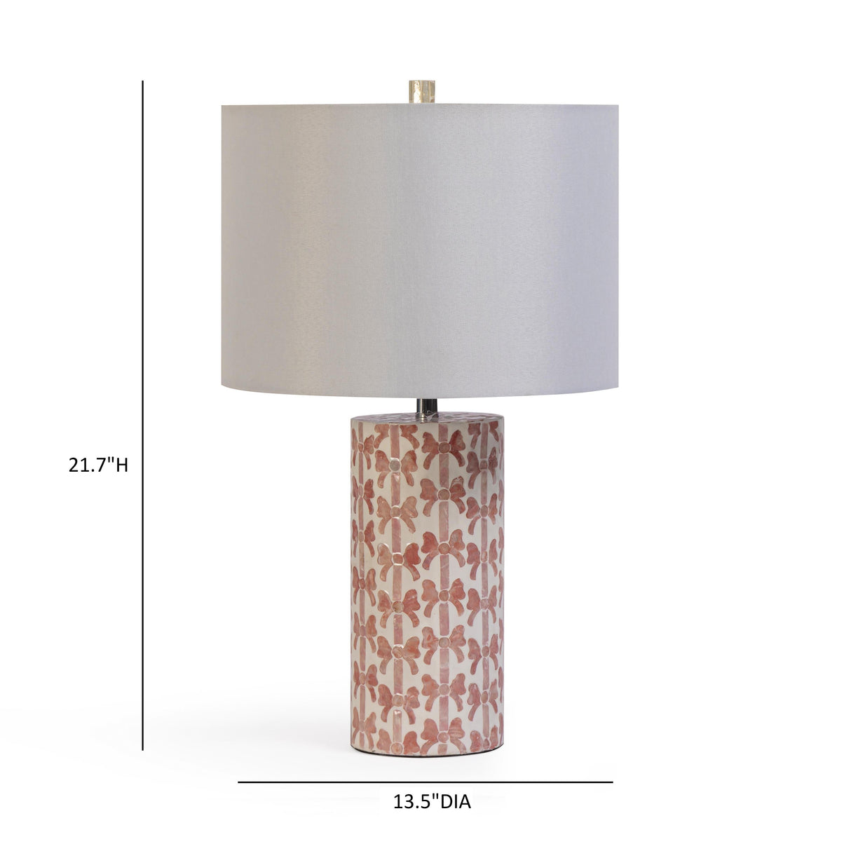 Lassy Pink Ribbon Capiz Shell Table Lamp by TOV Furniture at Eve Furniture