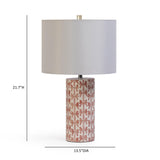Lassy Pink Ribbon Capiz Shell Table Lamp by TOV Furniture at Eve Furniture