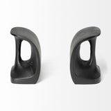 Last Cobbler's (Set of 2) 8L x 6W Black Shoemaker Tool Bookends by Mercana at Eve Furniture