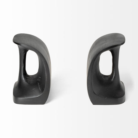 Last Cobbler's (Set of 2) Black Shoemaker Tool Bookends by Mercana at Eve Furniture