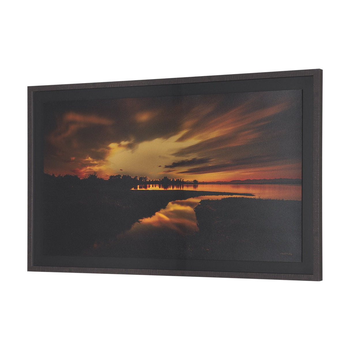 Last Light by Chad Mackay Textured FramedPhoto Print Matted Under Glass by Mercana at Eve Furniture