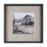 Late Autumn in Countryside I by Mercana Studio Hand Embellished Framed Art Print Matted under Glass by Mercana at Eve Furniture
