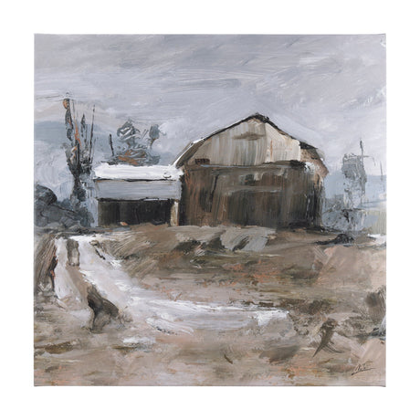 Late Autumn in Countryside II by Mercana Studio a Hand Embellished Textured Canvas by Mercana at Eve Furniture