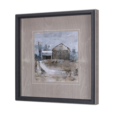 Late Autumn in Countryside II by Mercana Studio Hand Embellished Framed Art Print Matted under Glass by Mercana at Eve Furniture
