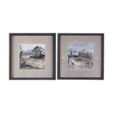 Late Autumn in Countryside II by Mercana Studio Hand Embellished Framed Art Print Matted under Glass by Mercana at Eve Furniture